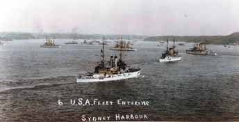 344x175 Semaphore July 2008 Royal Australian Navy - Great White Fleet Painting