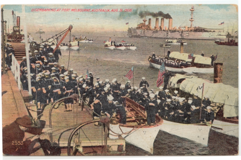 800x533 The Great White Fleet And Port Melbourne - Great White Fleet Painting