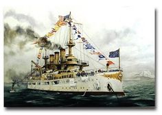 236x168 Great White Fleet - Great White Fleet Painting