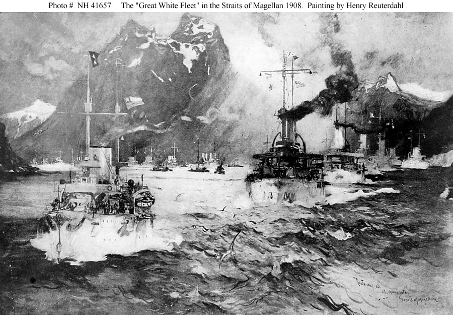 900x625 Events World Cruise - Great White Fleet Painting