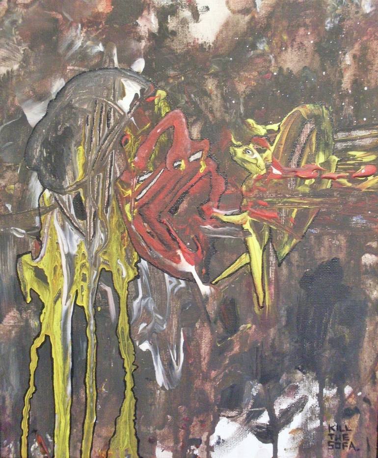 770x933 Saatchi Art A Manifestation Of Greed Painting By Kill The Sofa - Greed Painting