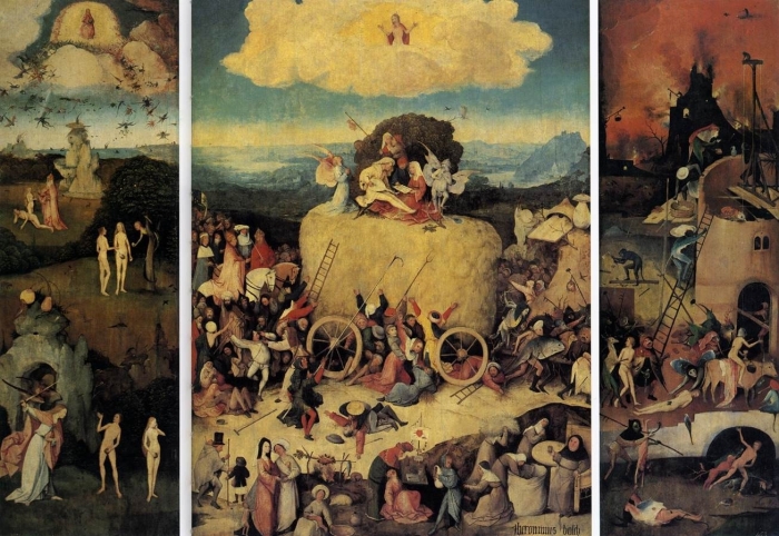 700x482 The Sinful Greed Of The Rich Bosch's Painting Of The Haywain - Greed Painting