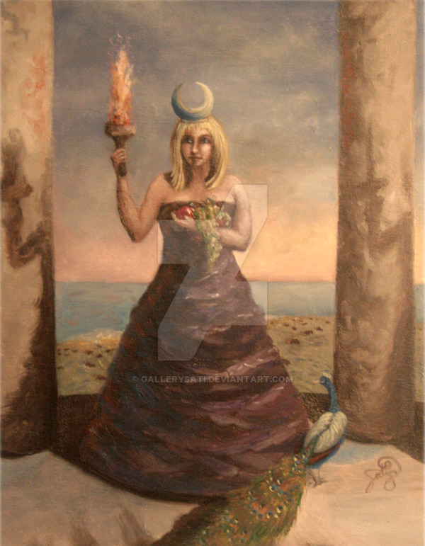 600x771 Greek Goddess Hera By Gallerysati - Greek God Of Painting