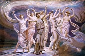 300x196 Pleiades (Greek Mythology) - Greek God Painting
