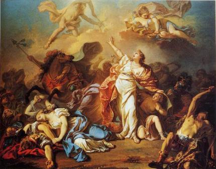 430x336 Picture Of Artemis And Apollo - Greek Goddess Athena Painting