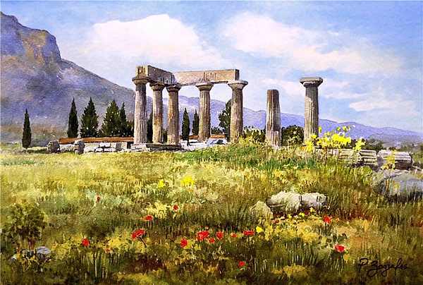 600x404 These Beautiful Paintings Capture The Essence Of A Art - Greek Landscape Painting