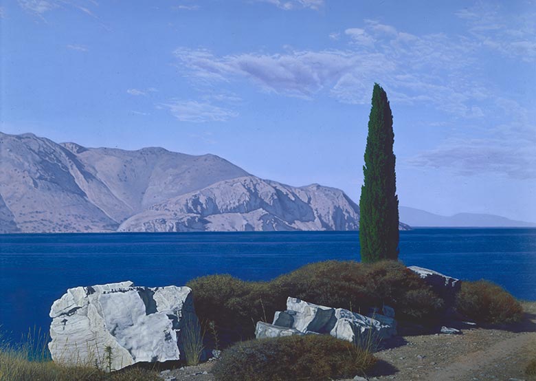 780x554 David Ligare Post Modern, Neo Classic American Artist - Greek Landscape Painting