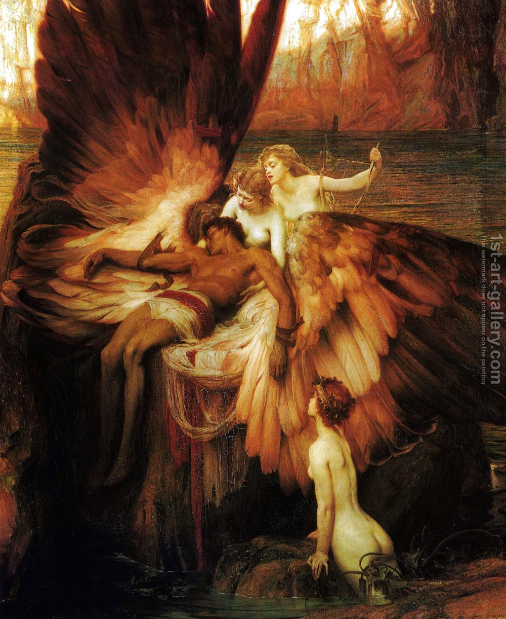 1000x1221 Lament For Icarus Herbert James Draper Reproduction 1st Art Gallery - Greek Myth Painting