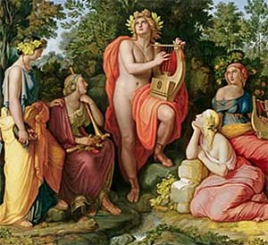 300x274 Muses, The Goddesses Of Art And Science In Greek Mythology - Greek Myth Painting