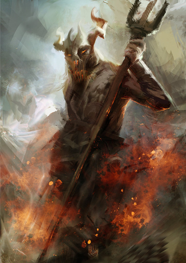 751x1063 Hades By Muratgul - Greek Mythology Art Painting