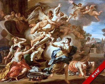 400x320 Abduction Of Princess Orithyia Greek Mythology Painting Art Print - Greek Mythology Painting