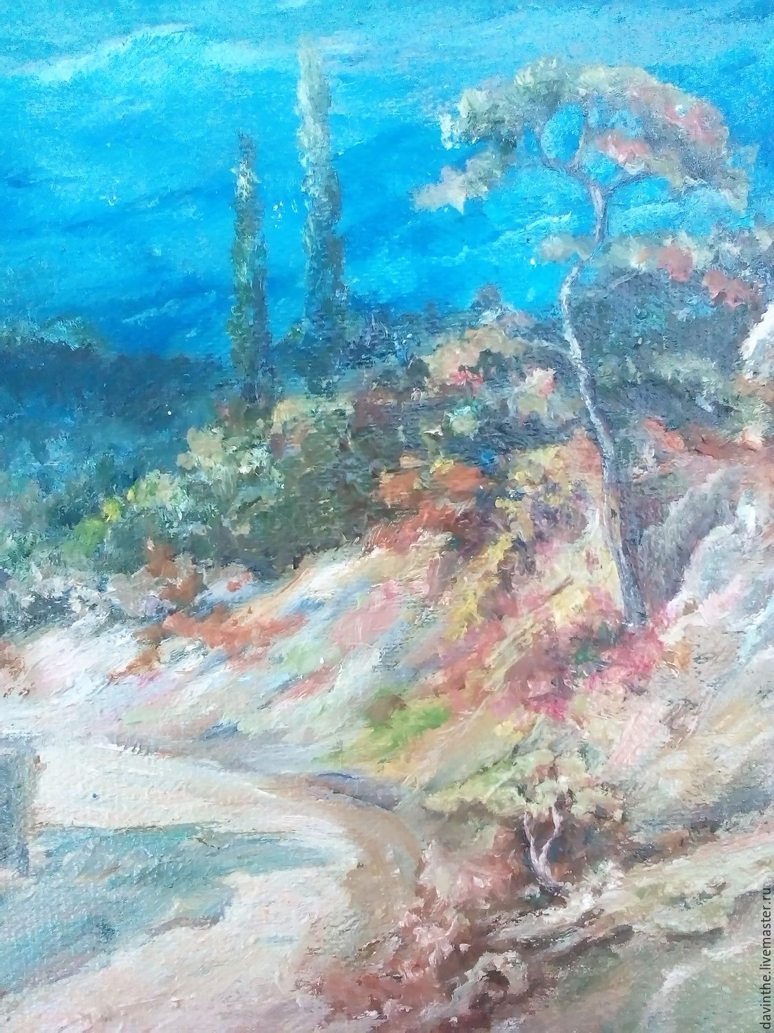 1125x1500 Landscape Oil Painting Greek Noon Shop Online On Livemaster - Greek Oil Painting