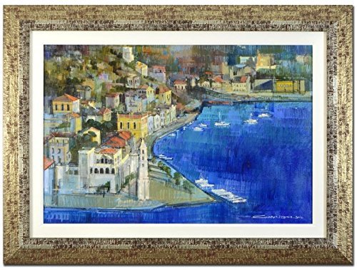 500x379 The Jewel That Is Symi (Greek Island) An Original Oil - Greek Oil Painting