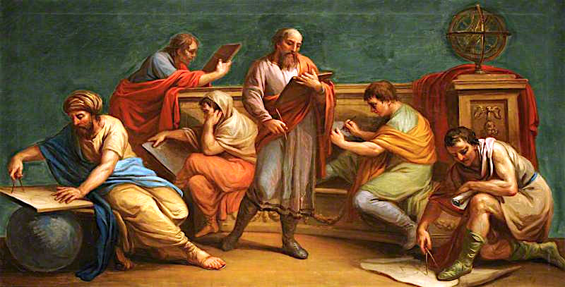 800x407 A Greek Philosopher And His Disciples Painting Antonio Zucchi - Greek Philosophers Painting