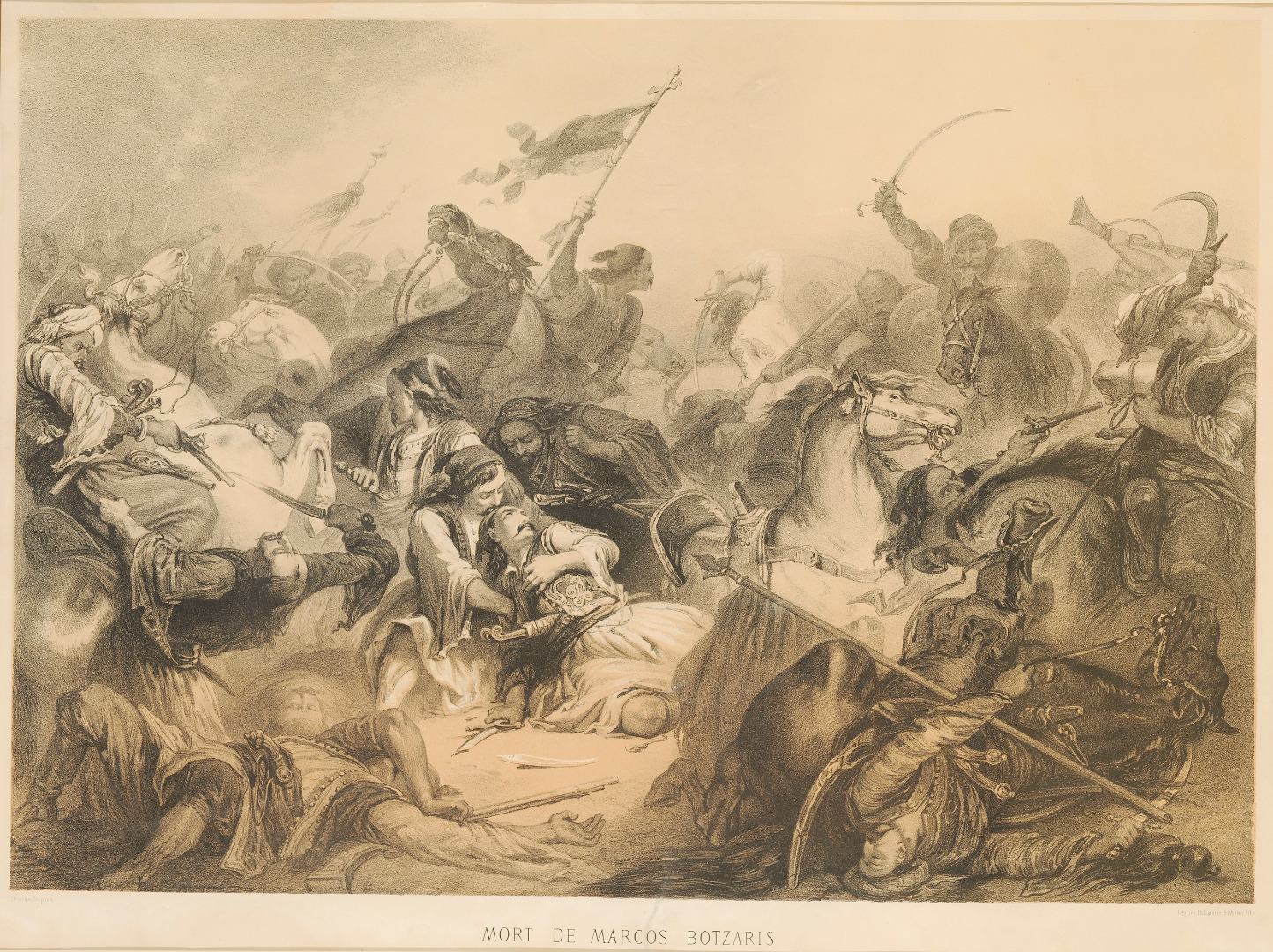 1444x1080 Events Of The Greek War Of Independence (Corridor 7) - Greek War Painting