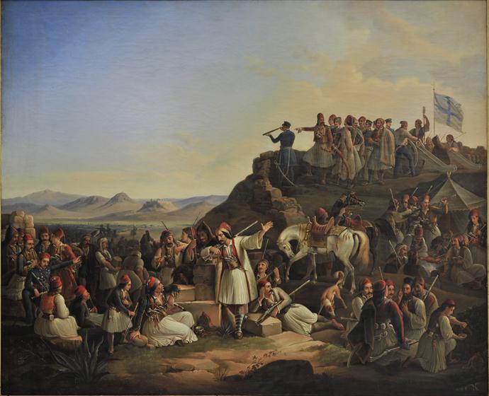 690x560 Greek War Of Independence Hellenic Foundation For Culture - Greek War Painting
