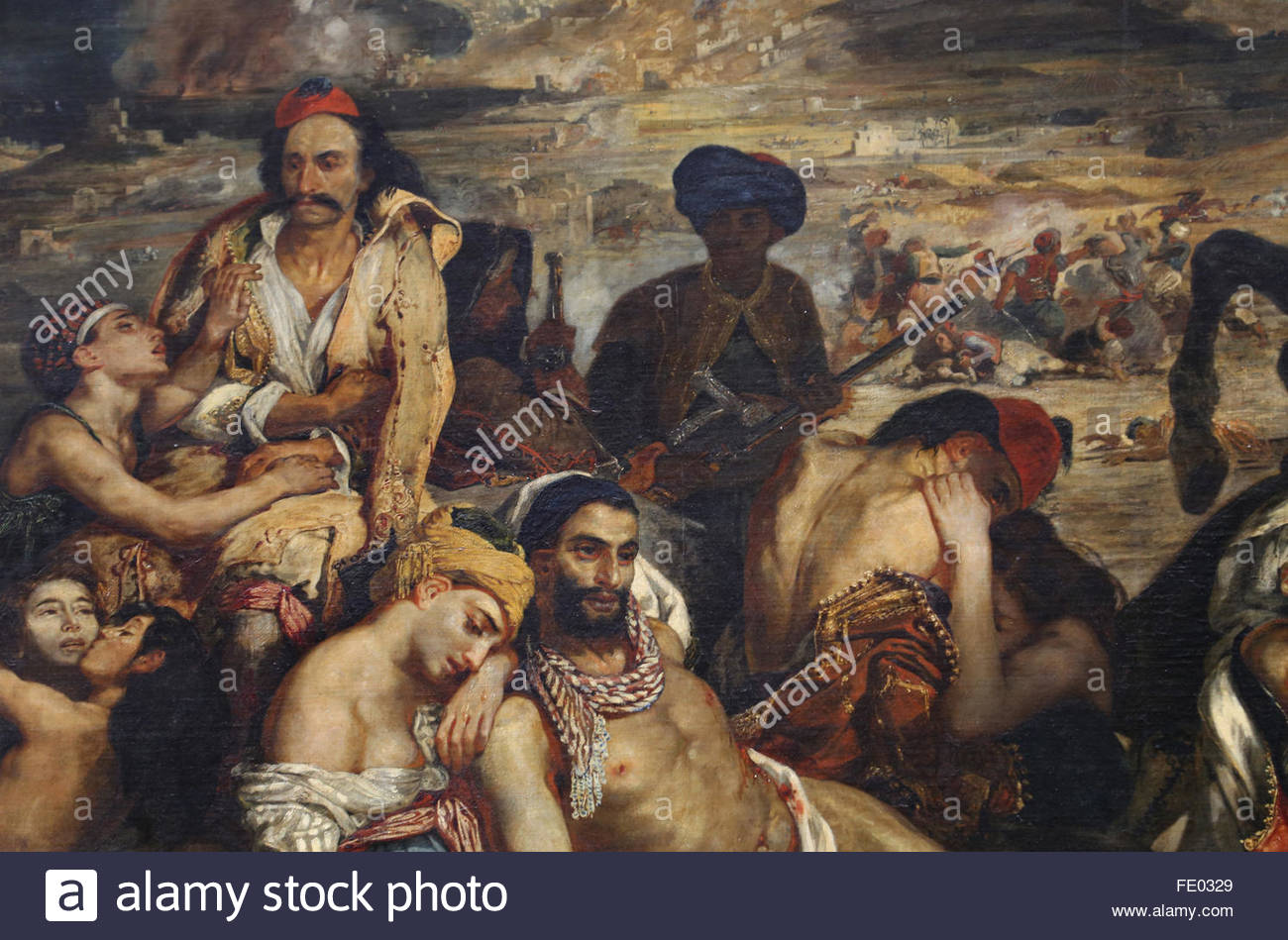 1300x949 The Massacre - Greek War Painting