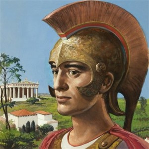 300x300 Ancient Greek Warrior Lived To Old Age With Debilitating War Wound - Greek Warrior Painting