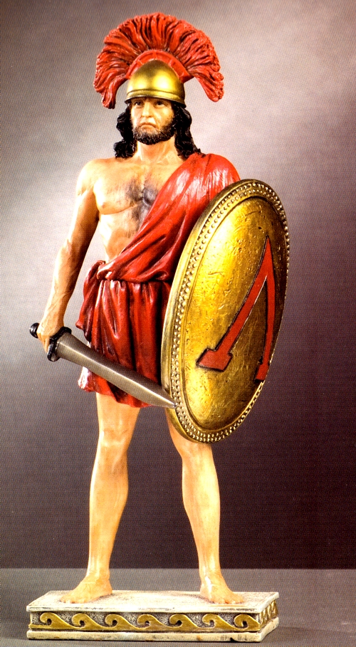 500x909 Spartan Art Of War - Greek Warrior Painting