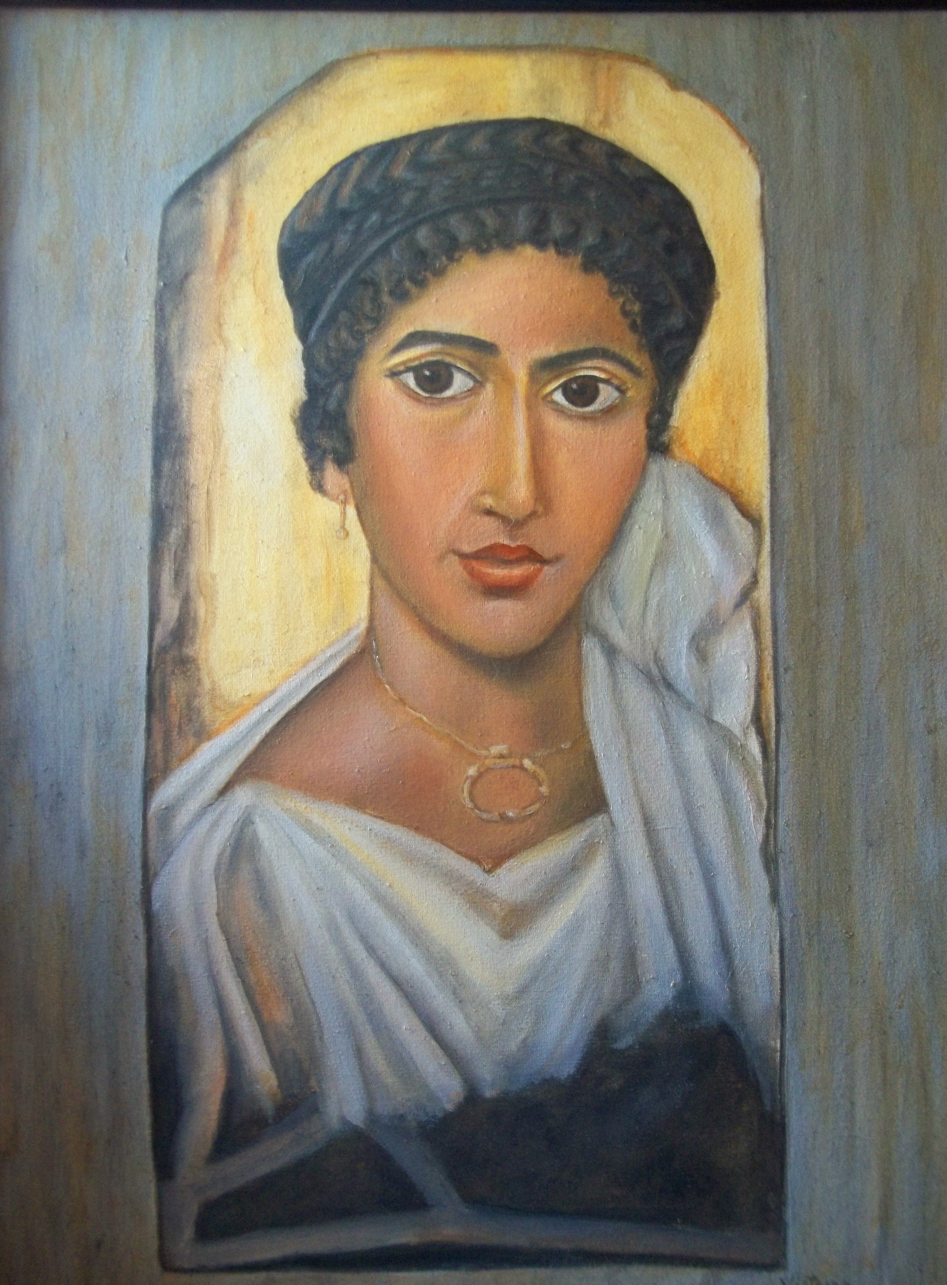 3039x4123 Burn Ivory, Melt Wax Just Like The Ancient Artists - Greek Woman Painting