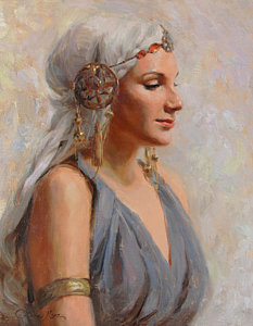 233x300 Greek Mythology Paintings Fine Art America - Greek Woman Painting