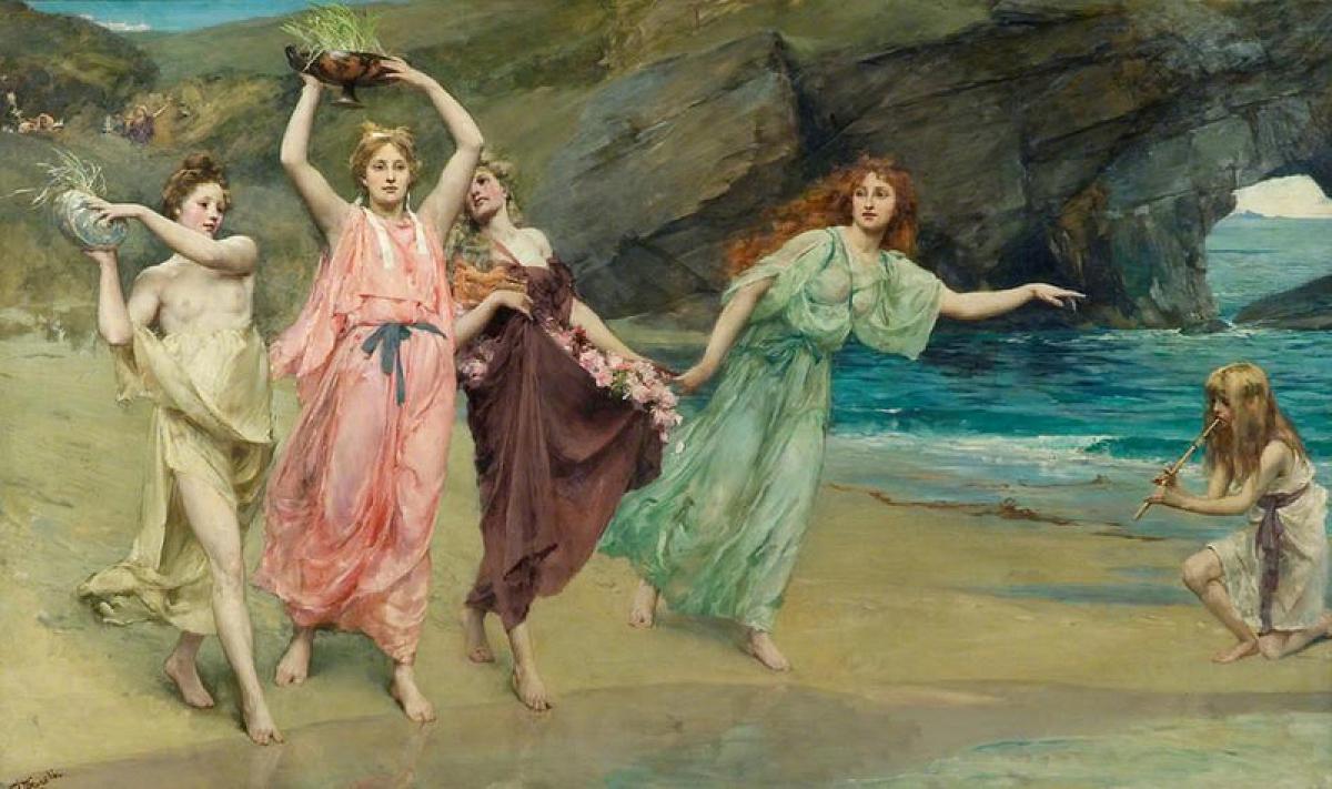 1200x711 Prof Sees - Greek Woman Painting