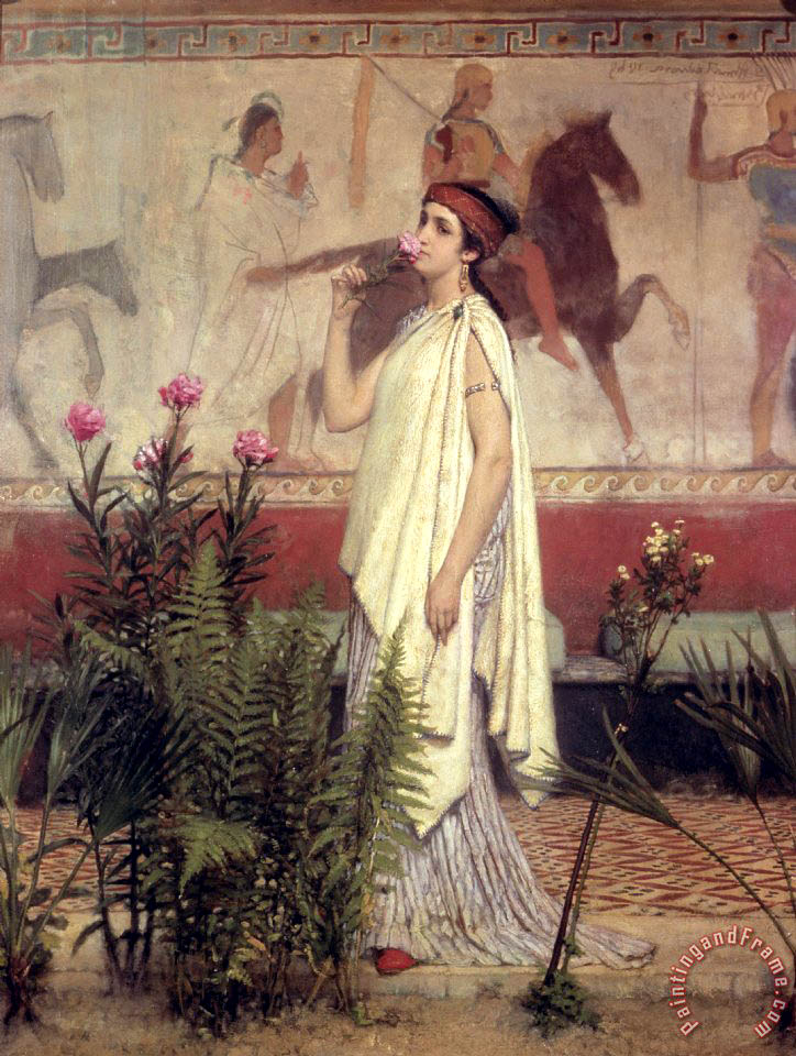 724x960 Sir Lawrence Alma Tadema A Greek Woman Painting - Greek Woman Painting