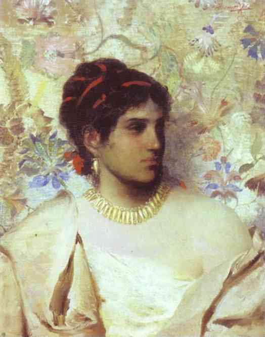 524x667 A Greek Woman 1877 Painting Henryk Hector Siemiradzki Oil Paintings - Greek Woman Painting