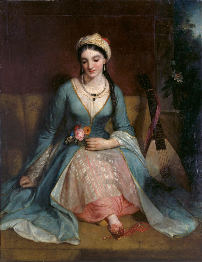694x900 A Young Greek Woman Painting By Henry W Pickersgill - Greek Woman Painting