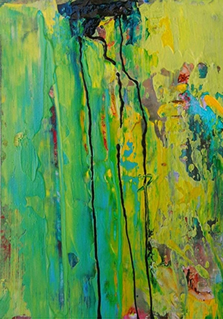 897x1280 Buy Green Abstract By Community Artists Group@ Rs. 2290. Code - Green Abstract Painting