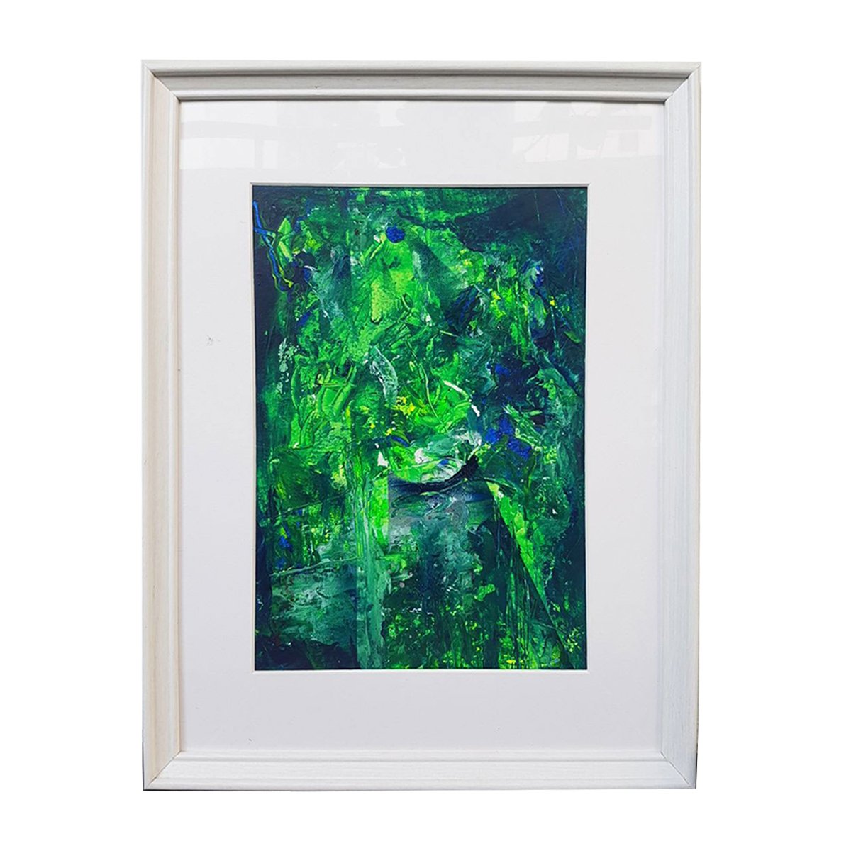 1200x1200 Sale! Original Abstract Acrylic Painting - Green Abstract Painting
