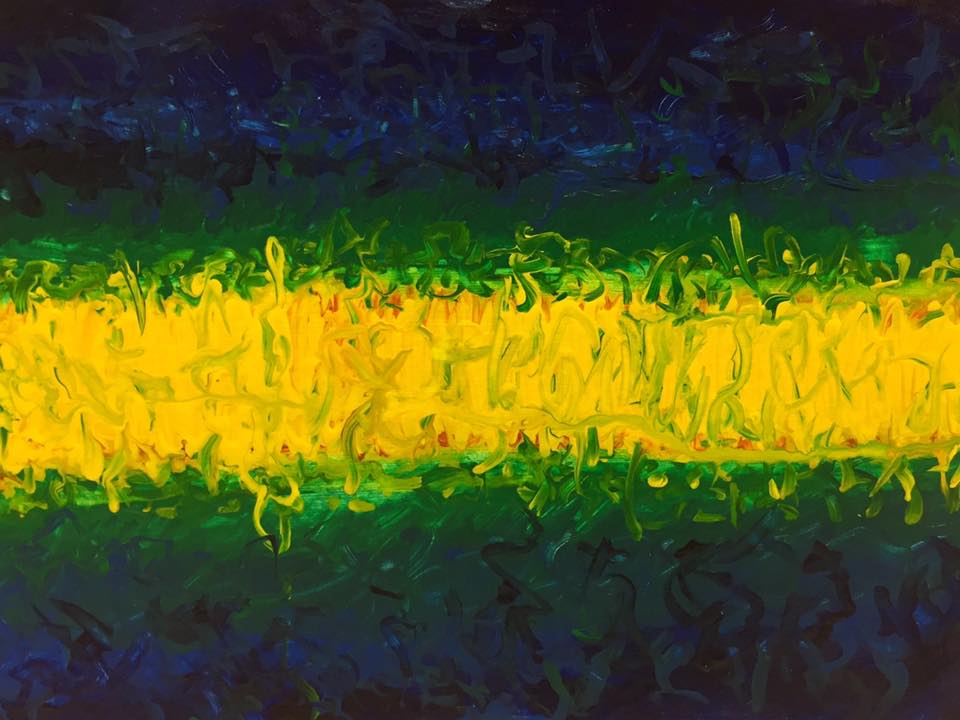 960x720 Small Joy Paintings Sarah C.b. Guthrie, Mfa - Green And Yellow Painting