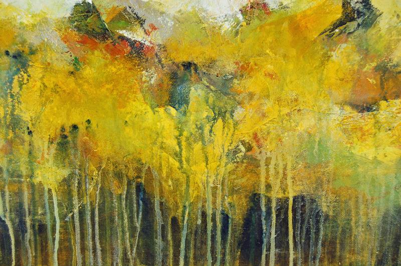 Green And Yellow Painting at PaintingValley.com | Explore collection of ...