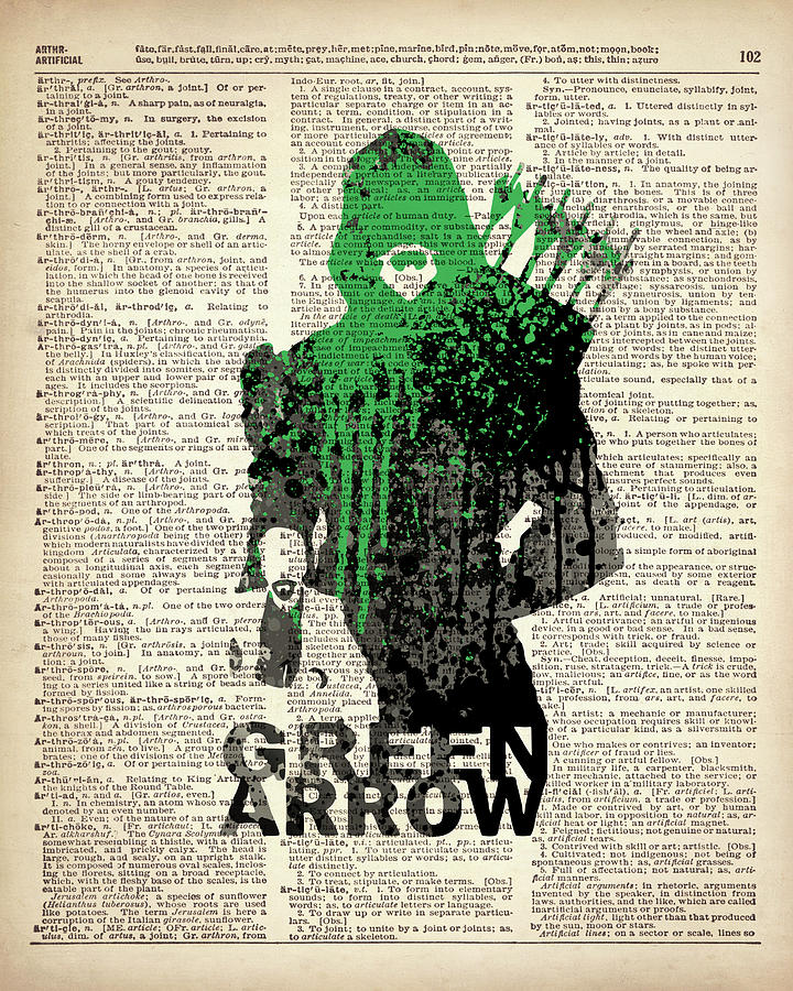 720x900 Green Arrow Painting By Art Popop - Green Arrow Painting
