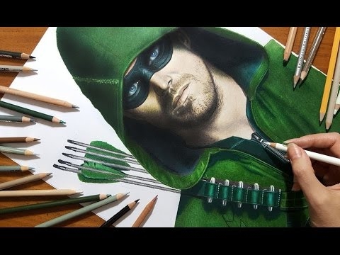 480x360 Speed Drawing Green Arrow - Green Arrow Painting