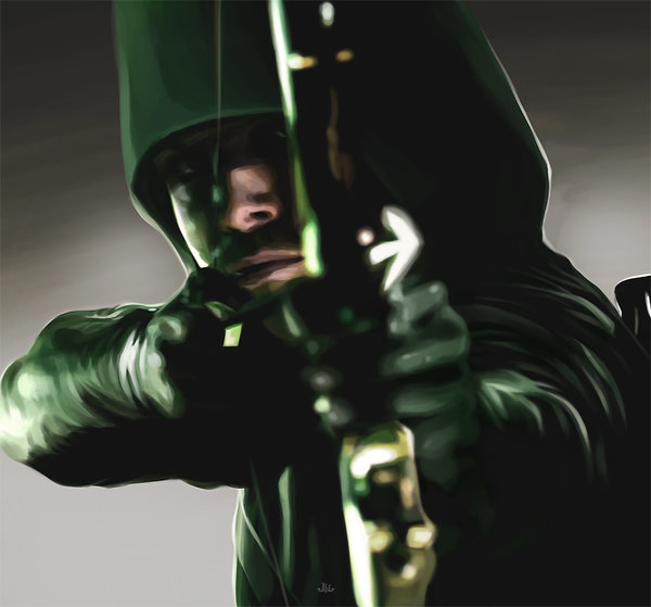 600x559 Green Arrow - Green Arrow Painting
