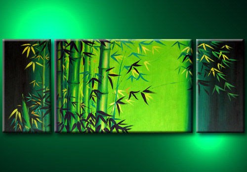 500x348 Buy Delightful Bamboo By Community Artists Group@ Rs. 4890. Code - Green Bamboo Painting