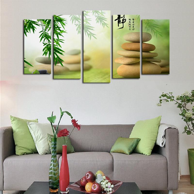 800x800 2018 Home Wall Decor Green Bamboo Painting High Quality Canvas Art - Green Bamboo Painting