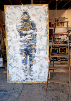 281x400 Green Bay Packers Football Painting Street Credible Art - Green Bay Painting