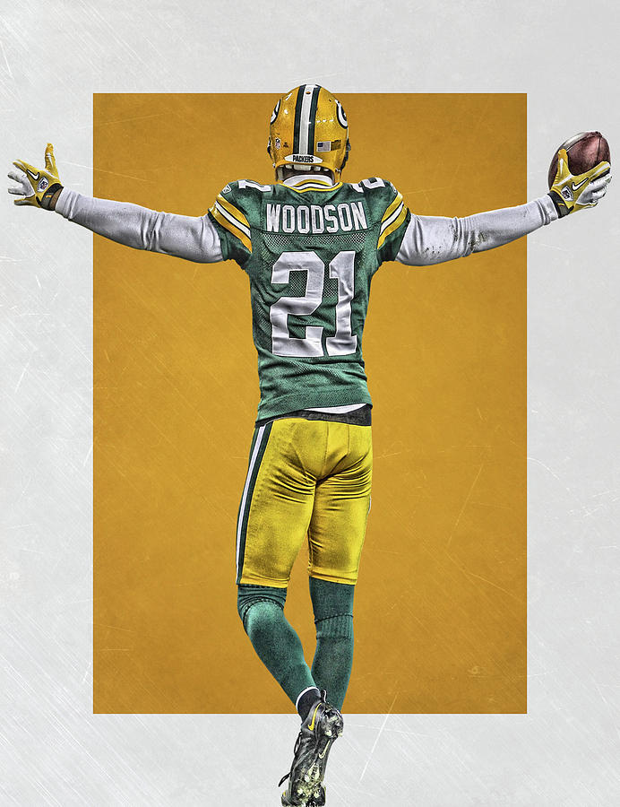 692x900 Charles Woodson Green Bay Packers Art 2 Painting By Joe Hamilton - Green Bay Painting