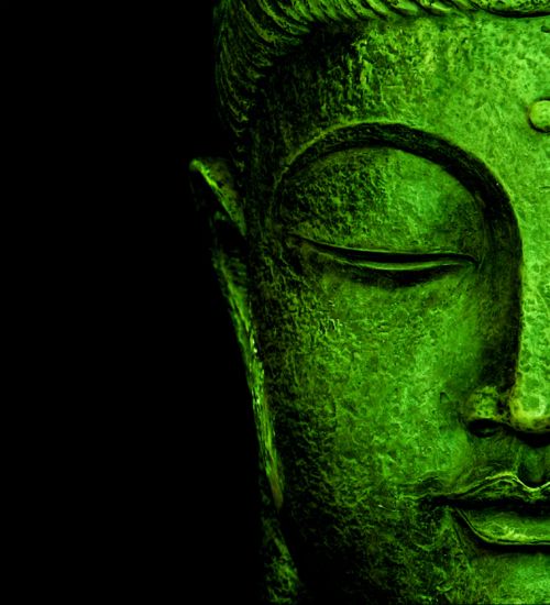 500x550 Do Not Overrate What You Have Received, Nor Envy Others. He Who - Green Buddha Painting