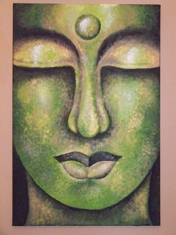 Green Buddha Painting at Explore collection of