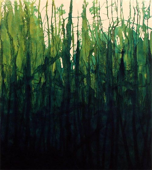 500x558 Tag Archive For Forest - Green Forest Painting