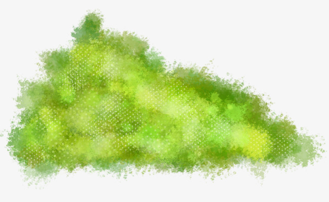 650x400 A Clump Of Green Grass, Green, Grass, Hand Painted Png Image - Green Grass Painting