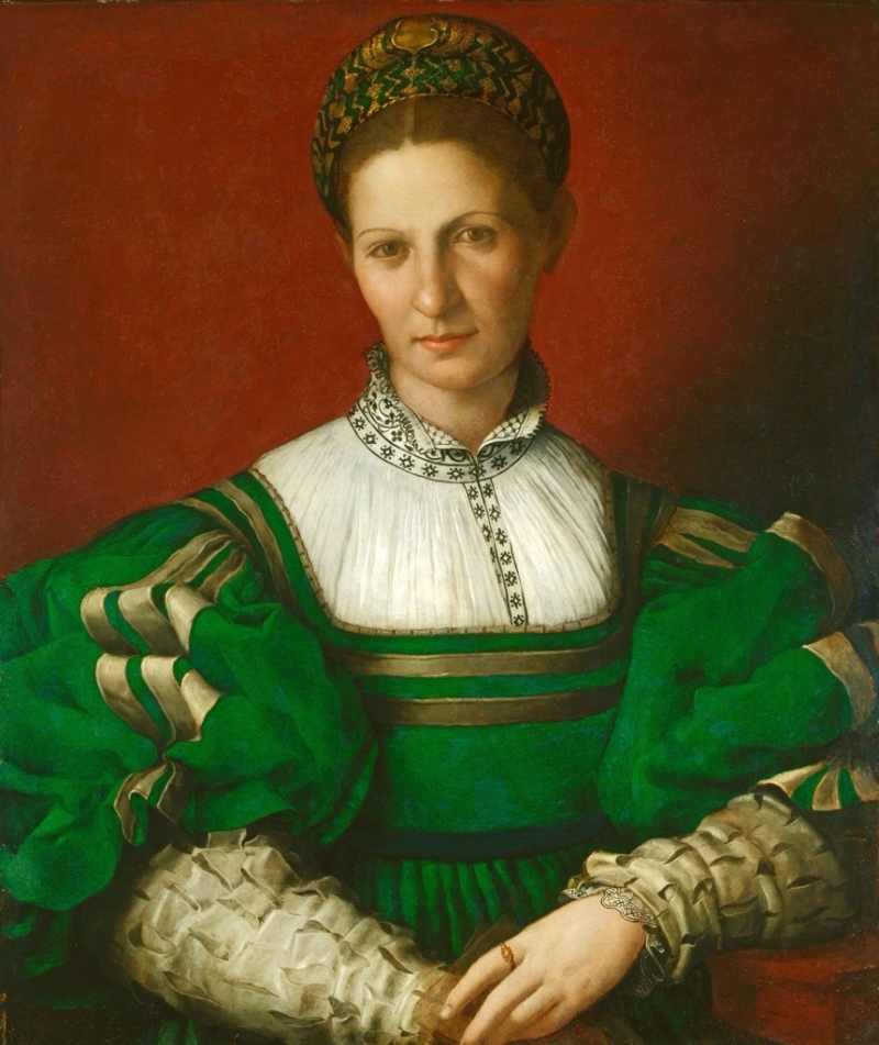 800x951 Portrait Of A Lady In Green, By Agnolo Bronzino - Green Lady Painting