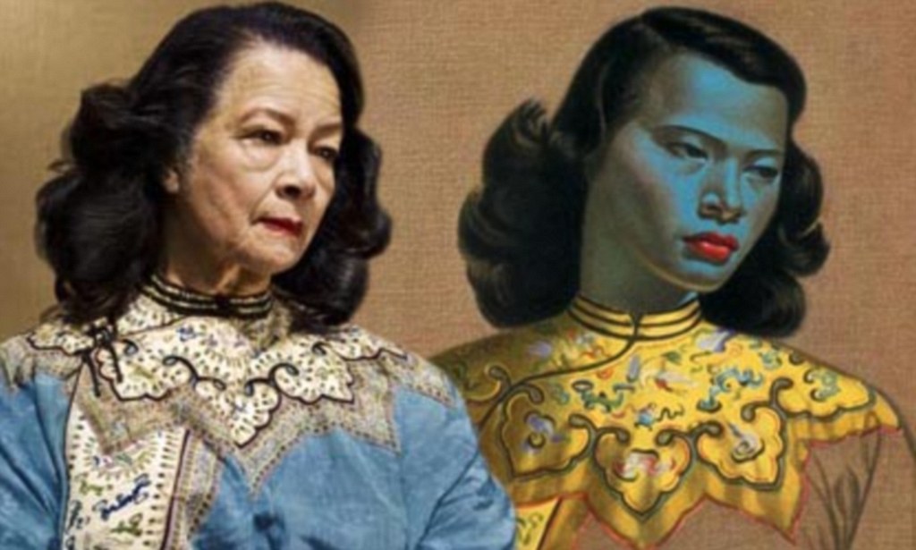 1024x615 Revealedfter 60 Years The Real Green Lady Whose Face Is - Green Lady Painting