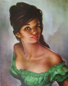 236x297 The Chinese Girl (Aka The Green Lady Or The Blue Lady) Painted By - Green Lady Painting