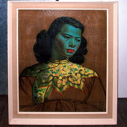 Green Lady Painting at PaintingValley.com | Explore collection of Green ...