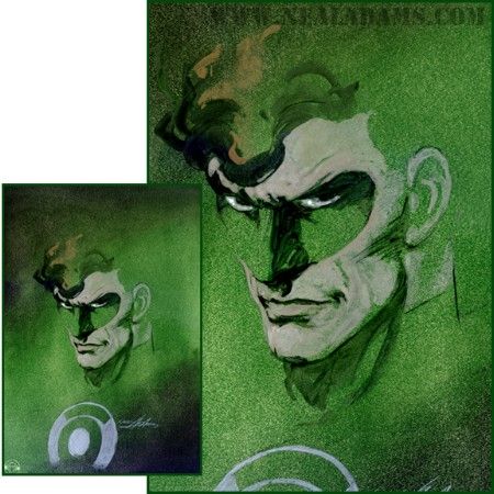 450x450 Green Lantern Painting Hal Jordan - Green Lantern Painting