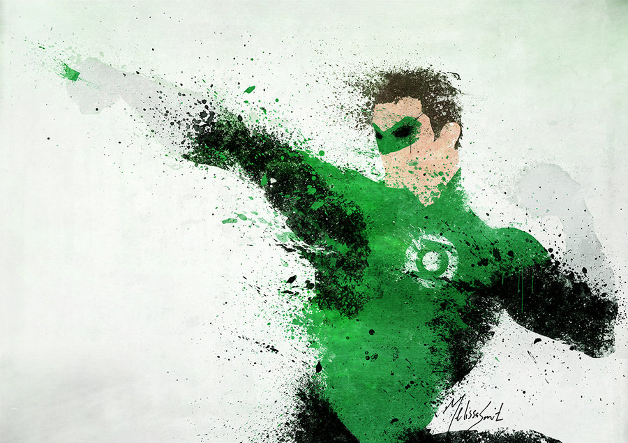 Green Lantern Painting at PaintingValley.com | Explore collection of ...